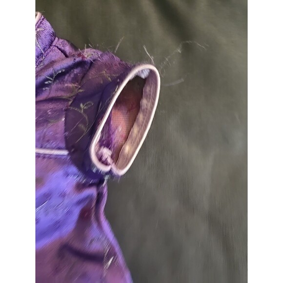 Pretty Plum Dress Bitty Baby Twin American Girl Outfit Purple Brocade RETIRED - Picture 8 of 9